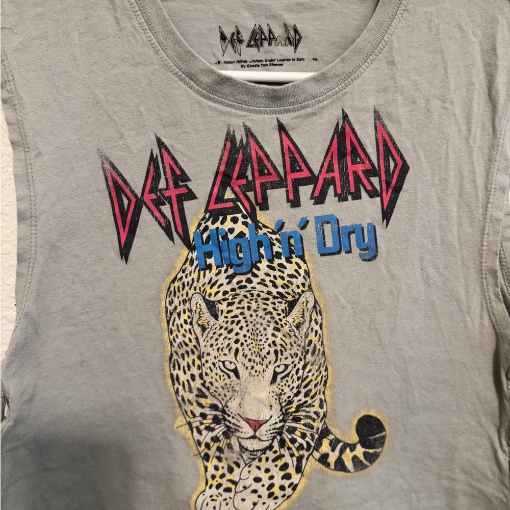 Def Leppard Gray Graphic Tee
